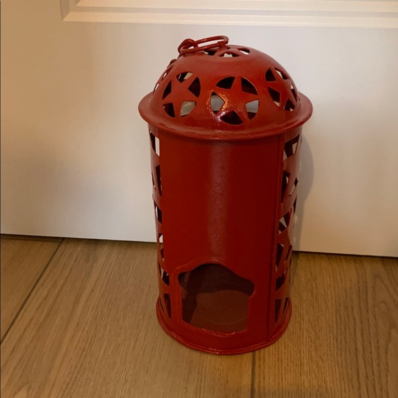 Red Star Pattern Lantern - Picture 2 of 2